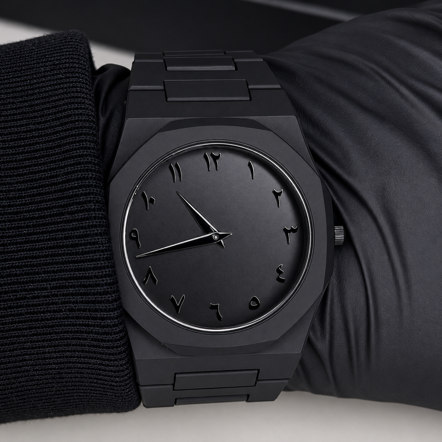 Reloj negro mate