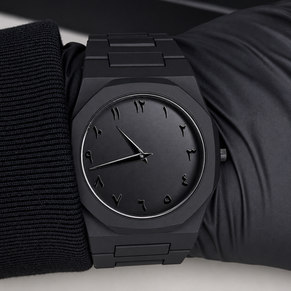 Reloj negro mate