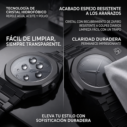 Reloj negro mate
