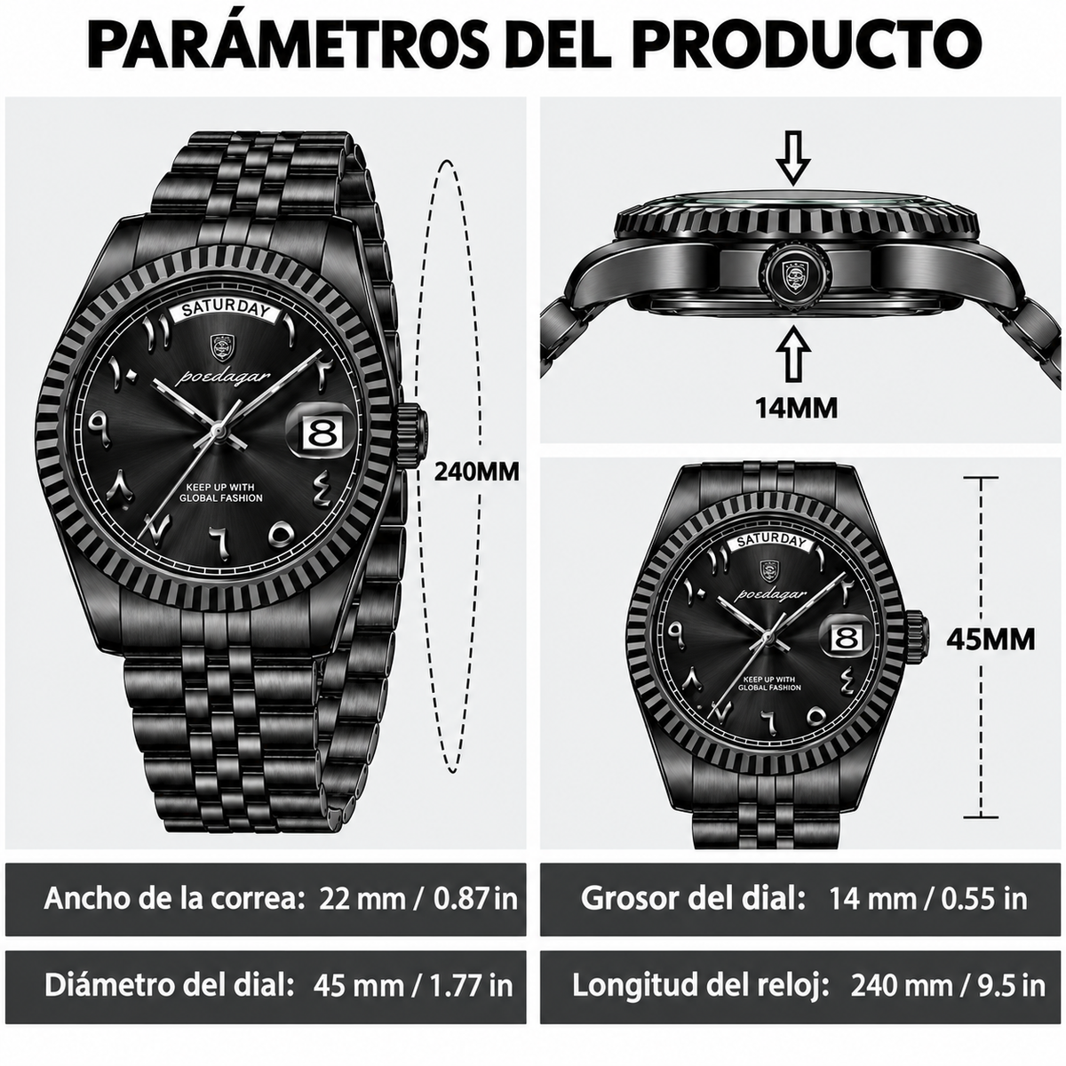Reloj acero